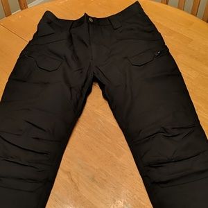Black multi bag pants